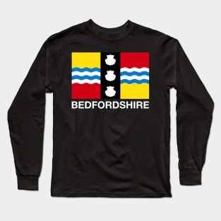 Bedfordshire County Flag, England. Long Sleeve T-Shirt